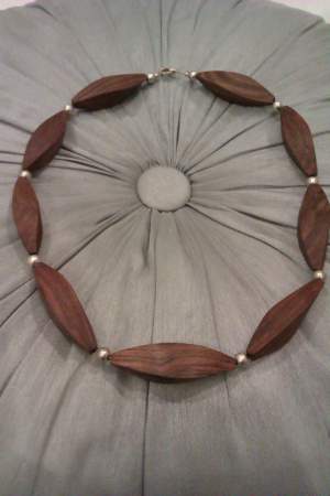 Solid Walnut Necklace